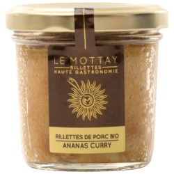 Rillettes de porc bio ananas curry