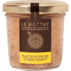 Rillettes de porc bio citron confit