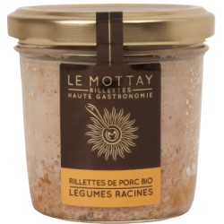 Rillettes de porc bio légumes racines