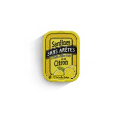 Sardines sans arêtes huile d'olive et citron