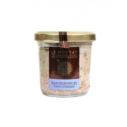 Rillettes de porc bio Thym citronné